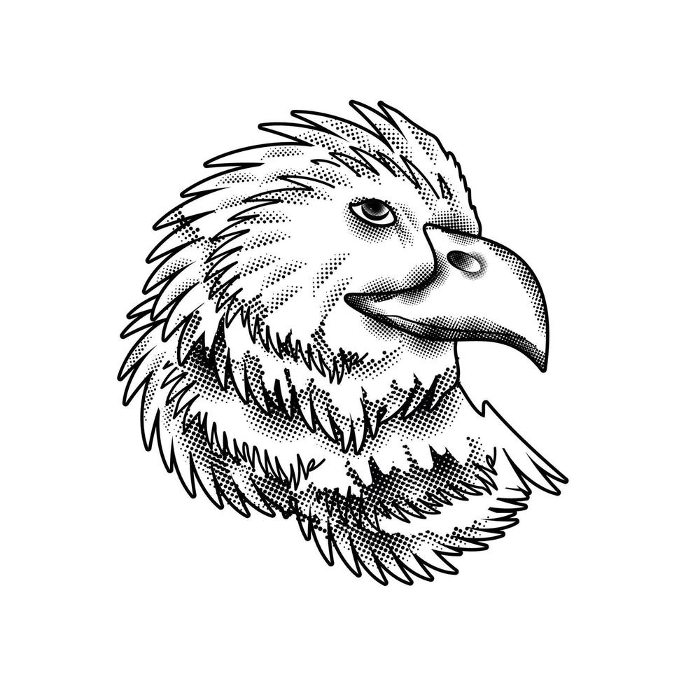 estilo de tatuaje de águila vector