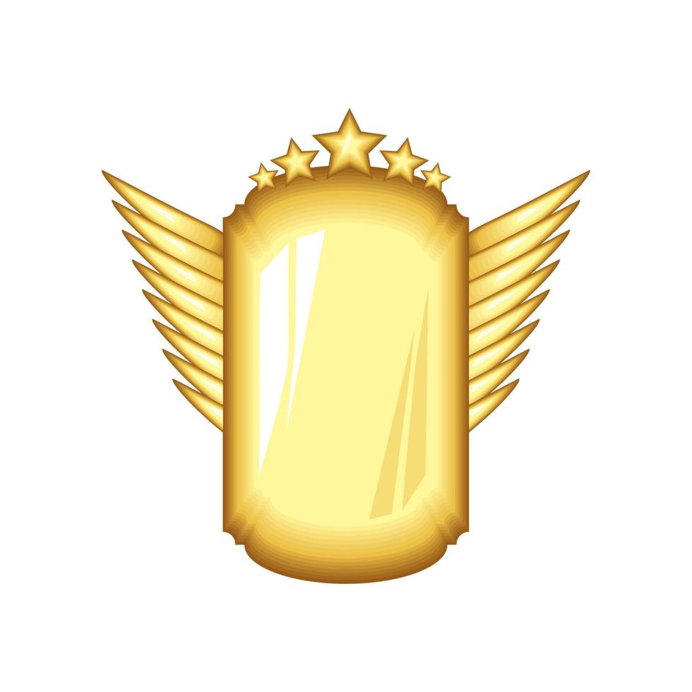 icono de vector de insignia de oro