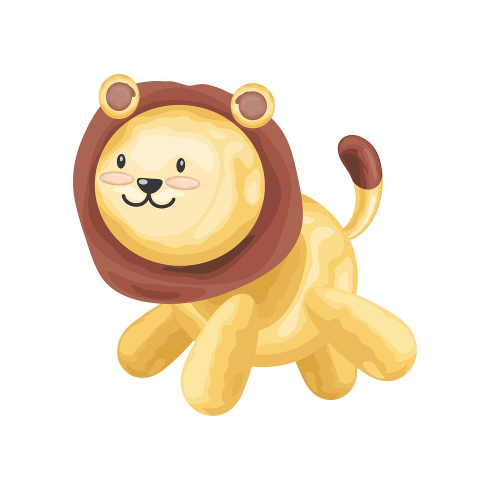 lion adorable animal vector