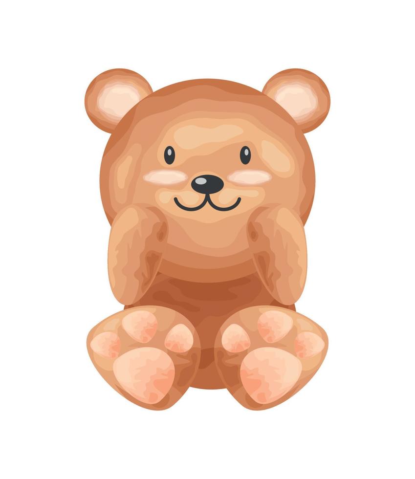 oso adorable animal vector