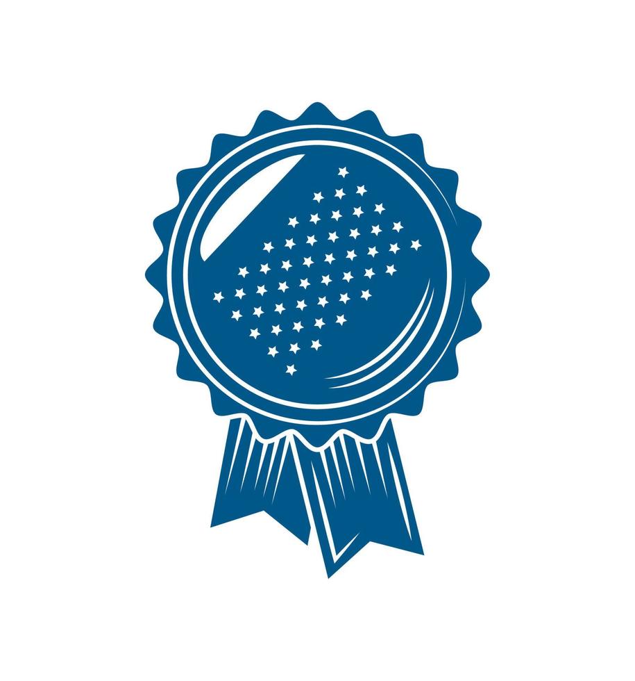 badge with stars vector