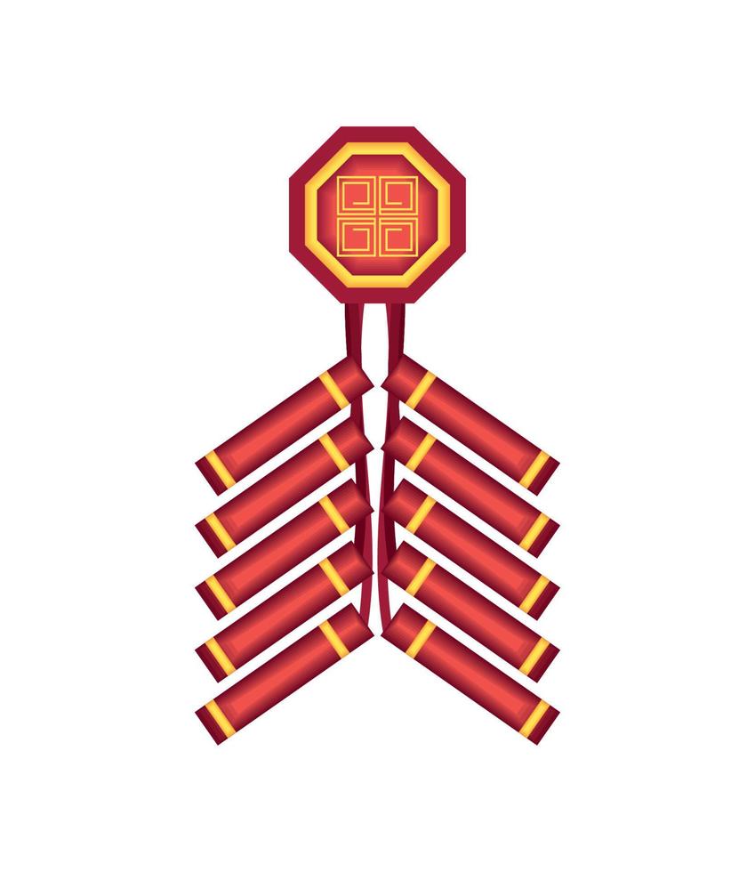 chinese new year fireworks vector