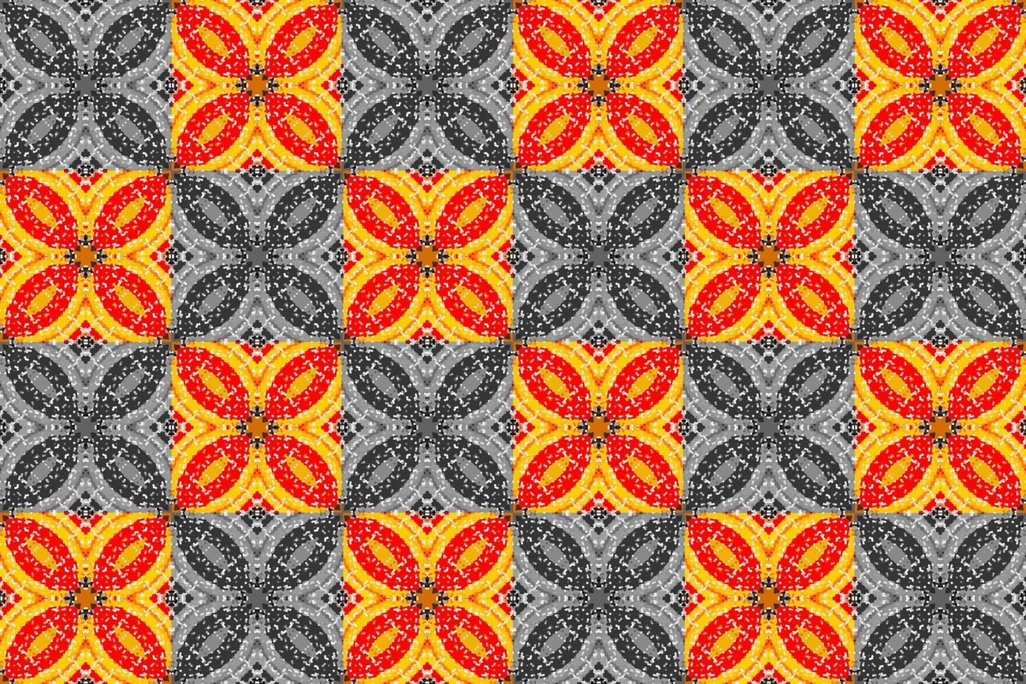Abstract seamless pattern, seamless wallpaper, seamless background designed for use for interior,wallpaper,fabric,curtain,carpet,clothing,Batik,satin,background , illustration, Embroidery style. vector