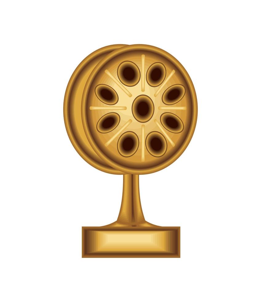 premio trofeo de cine vector