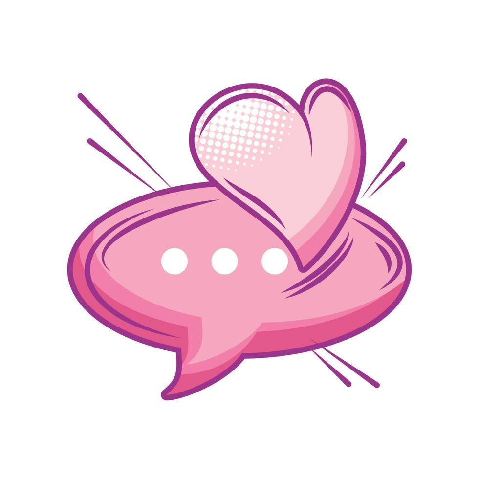 love speech bubble valentines day vector