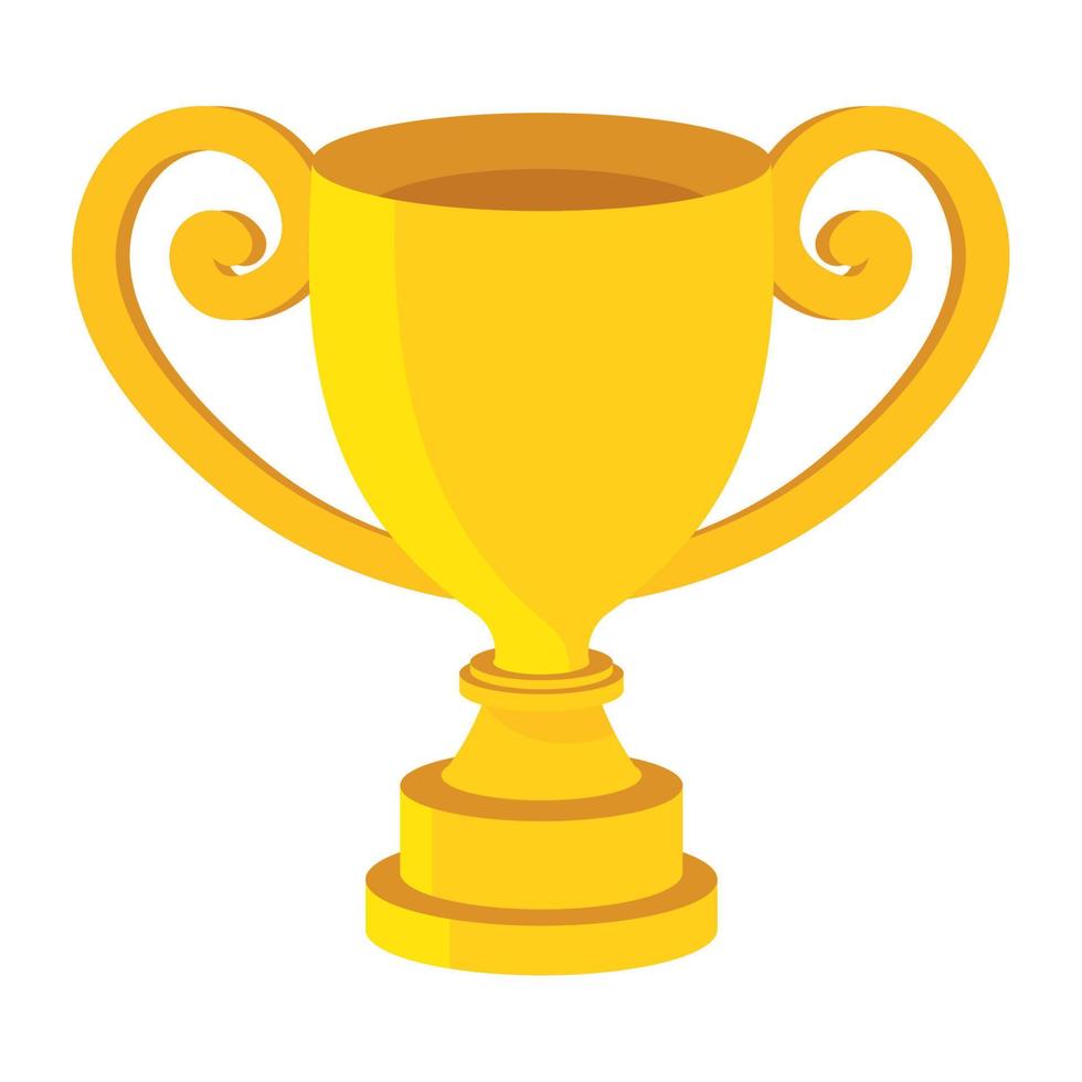 trophy award icon vector