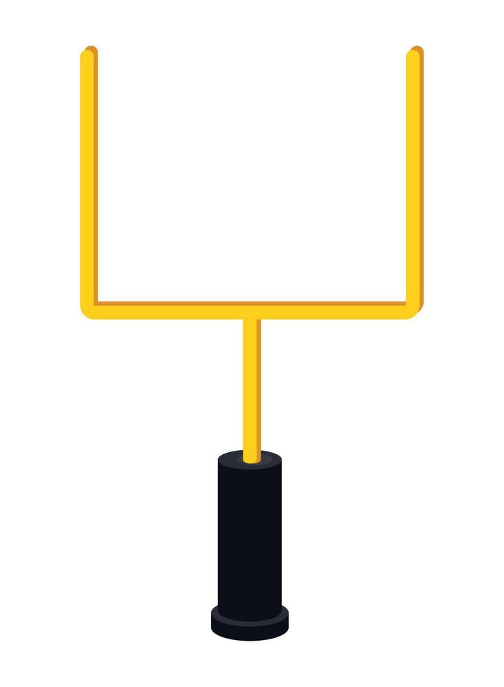 american football goal post vector