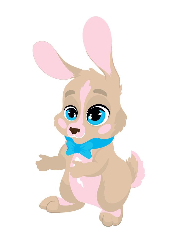 rabbit happy easter vector