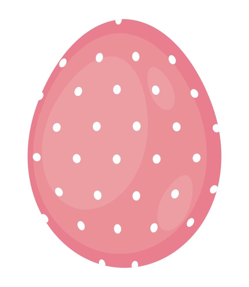 dotted egg happy easter vector