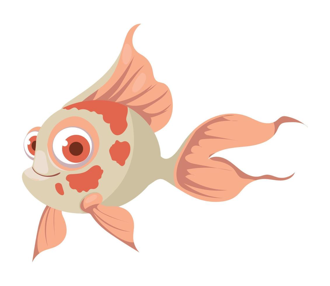 cute fish icon vector