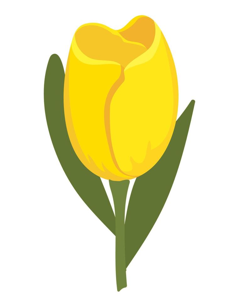 yellow flower icon vector