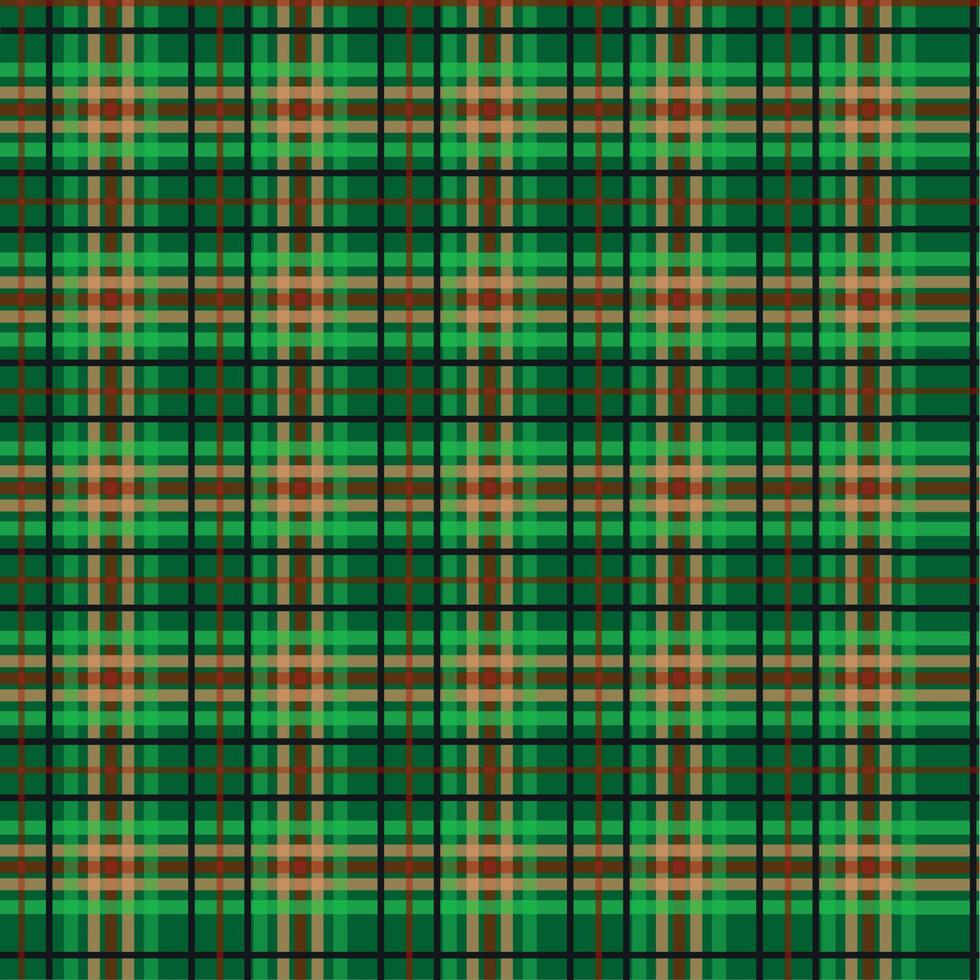 Seamless pattern of scottish tartan plaid, check fabric texture. Flat backdrop of striped textile print. vector