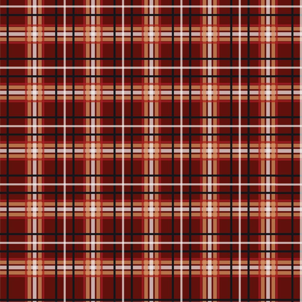 Seamless pattern of scottish tartan plaid, check fabric texture. Flat backdrop of striped textile print. vector