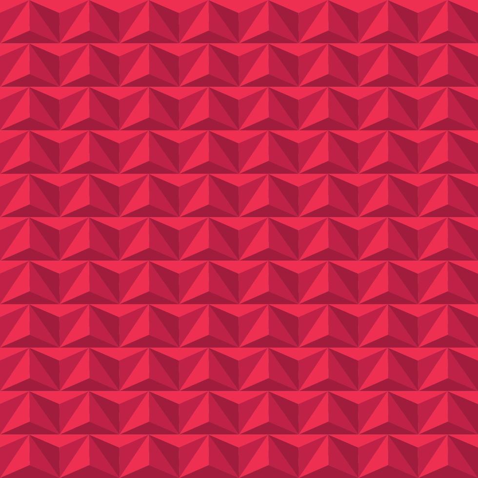 Seamless pattern with triangles. Illusion of volume, 3 d, polygonal picture vector