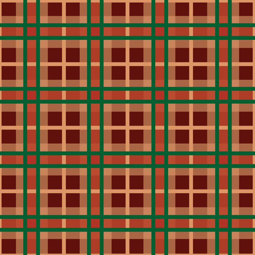 Seamless pattern of scottish tartan plaid, check fabric texture. Flat backdrop of striped textile print. vector
