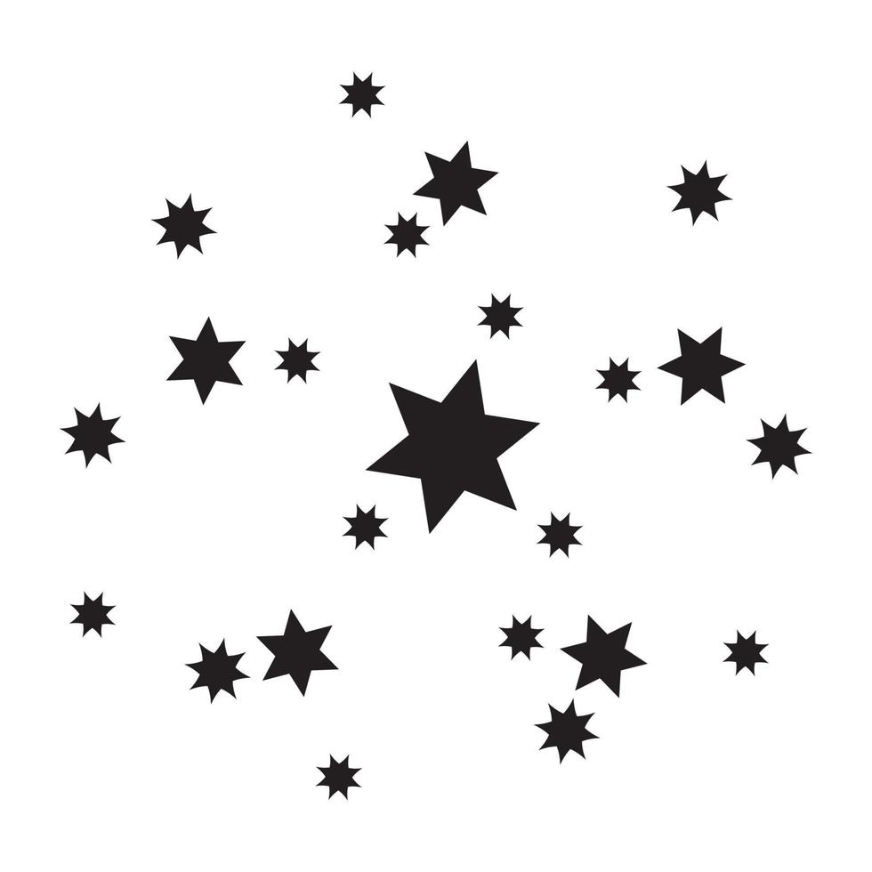 Star icon. Twinkling stars. Sparkles, shining burst. vector illustration on white background.