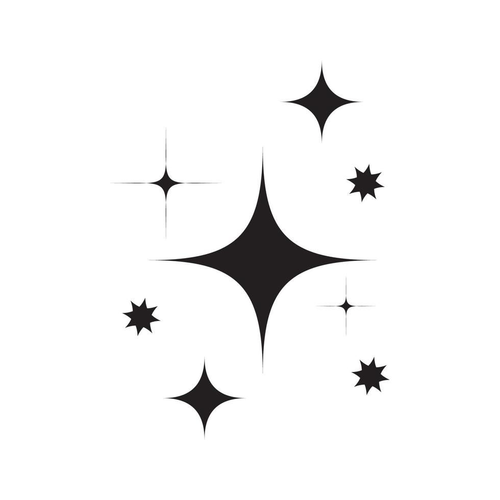 Star icon. Twinkling stars. Sparkles, shining burst. vector illustration on white background.