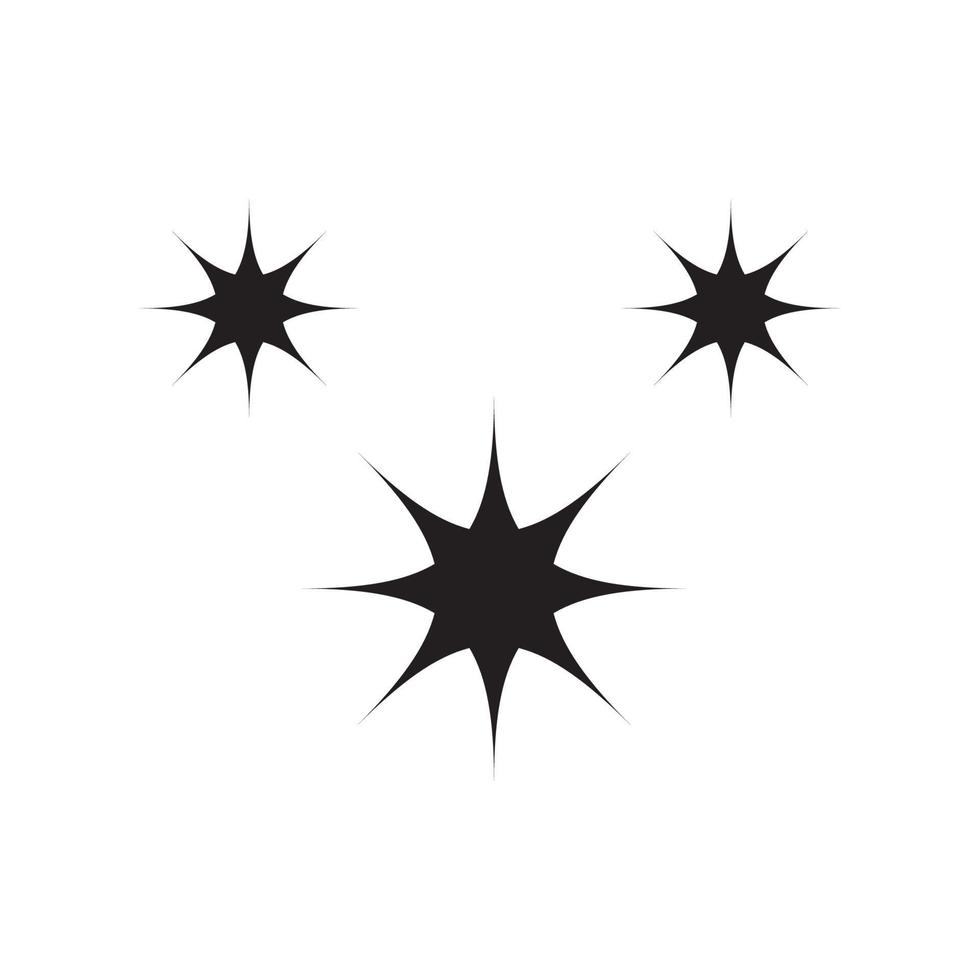 Star icon. Twinkling stars. Sparkles, shining burst. vector illustration on white background.