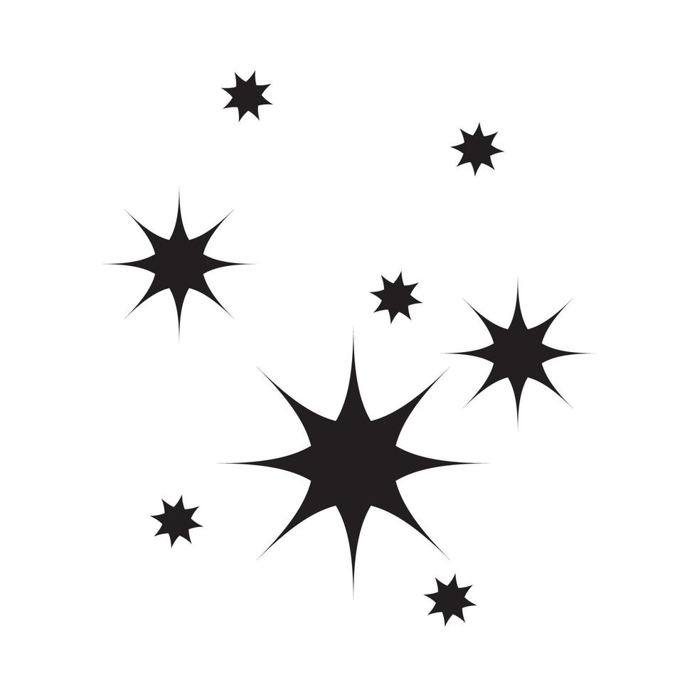 Star icon. Twinkling stars. Sparkles, shining burst. vector illustration on white background.