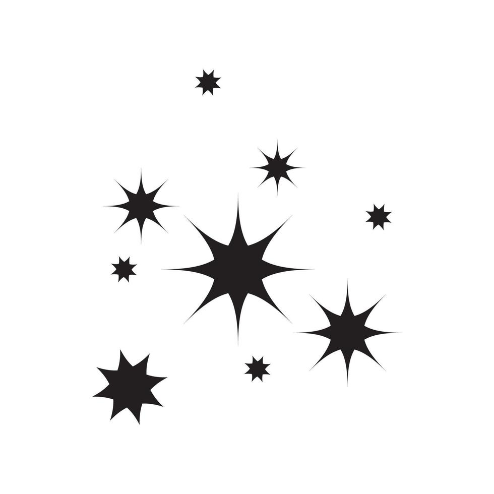 Star icon. Twinkling stars. Sparkles, shining burst. vector illustration on white background.