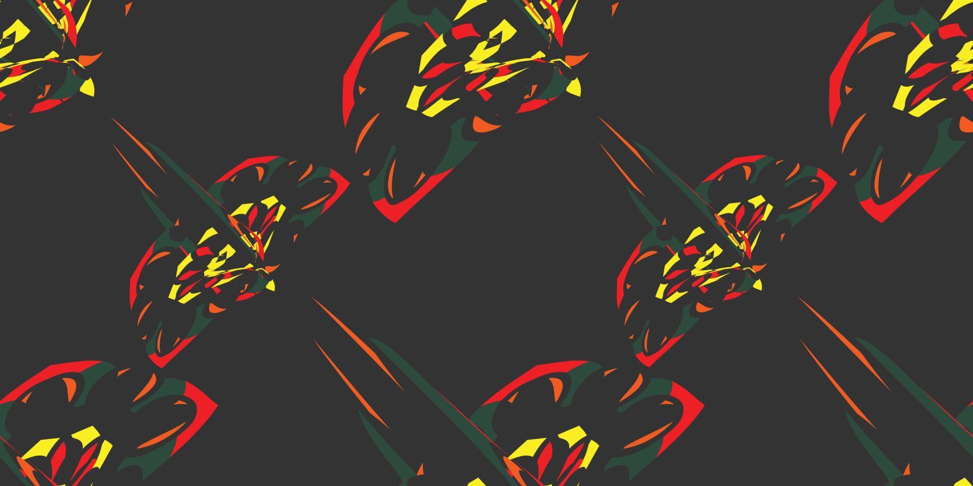 Modern abstract flower, leaf, seamless pattern. designed with creative ideas vector