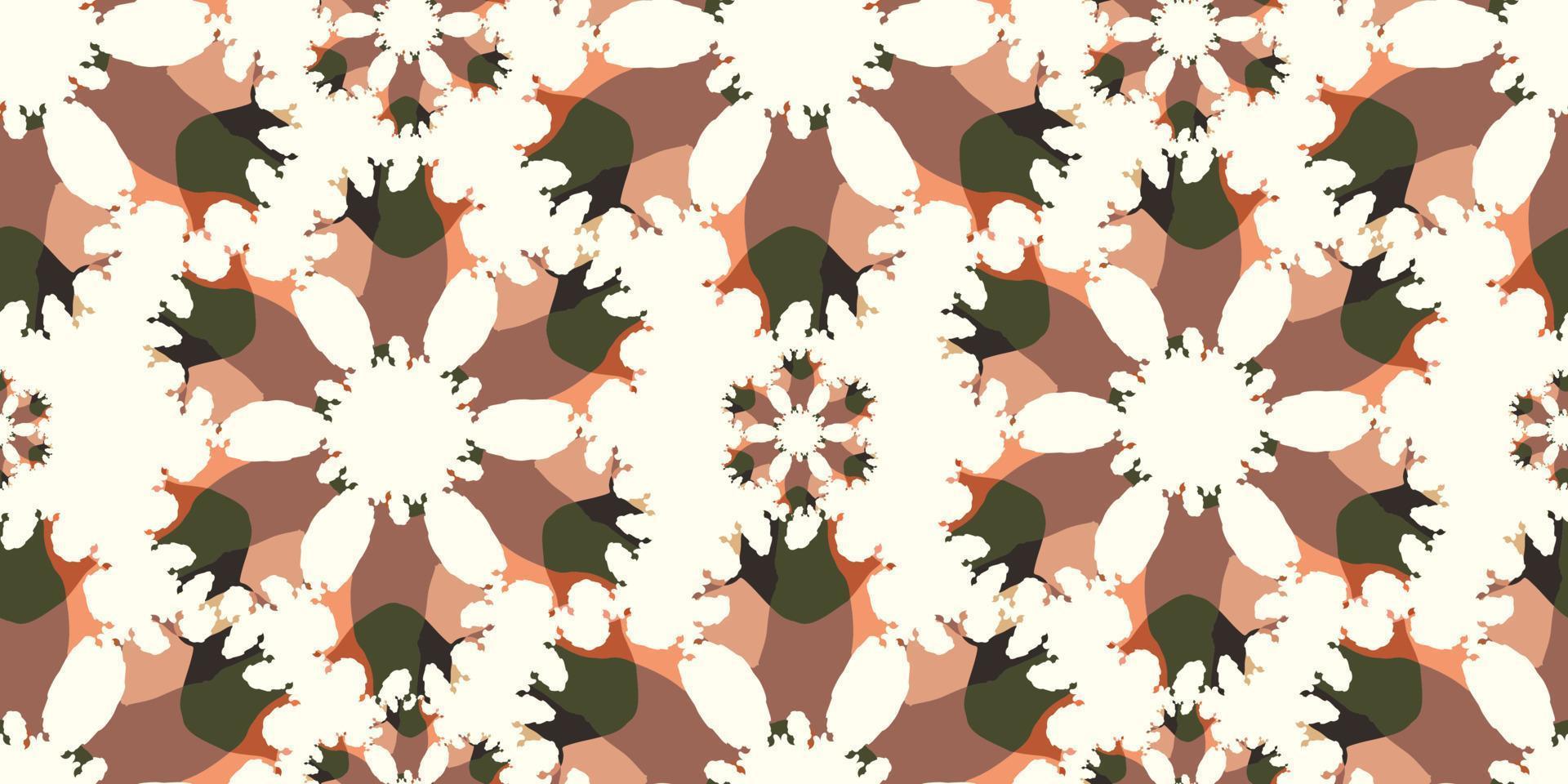 Modern abstract flower, leaf, seamless pattern. designed with creative ideas vector