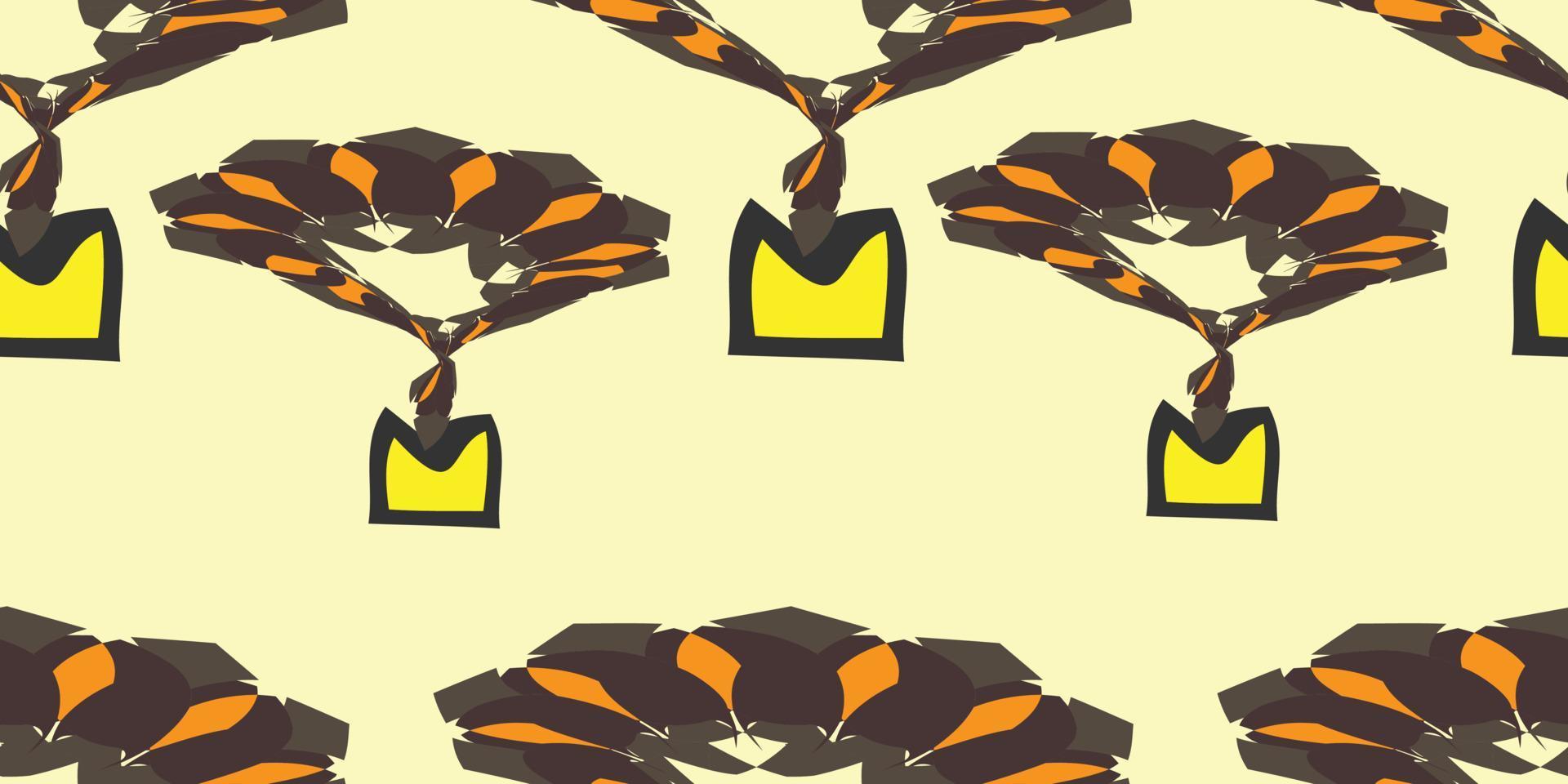 Modern abstract flower, leaf, seamless pattern. designed with creative ideas vector