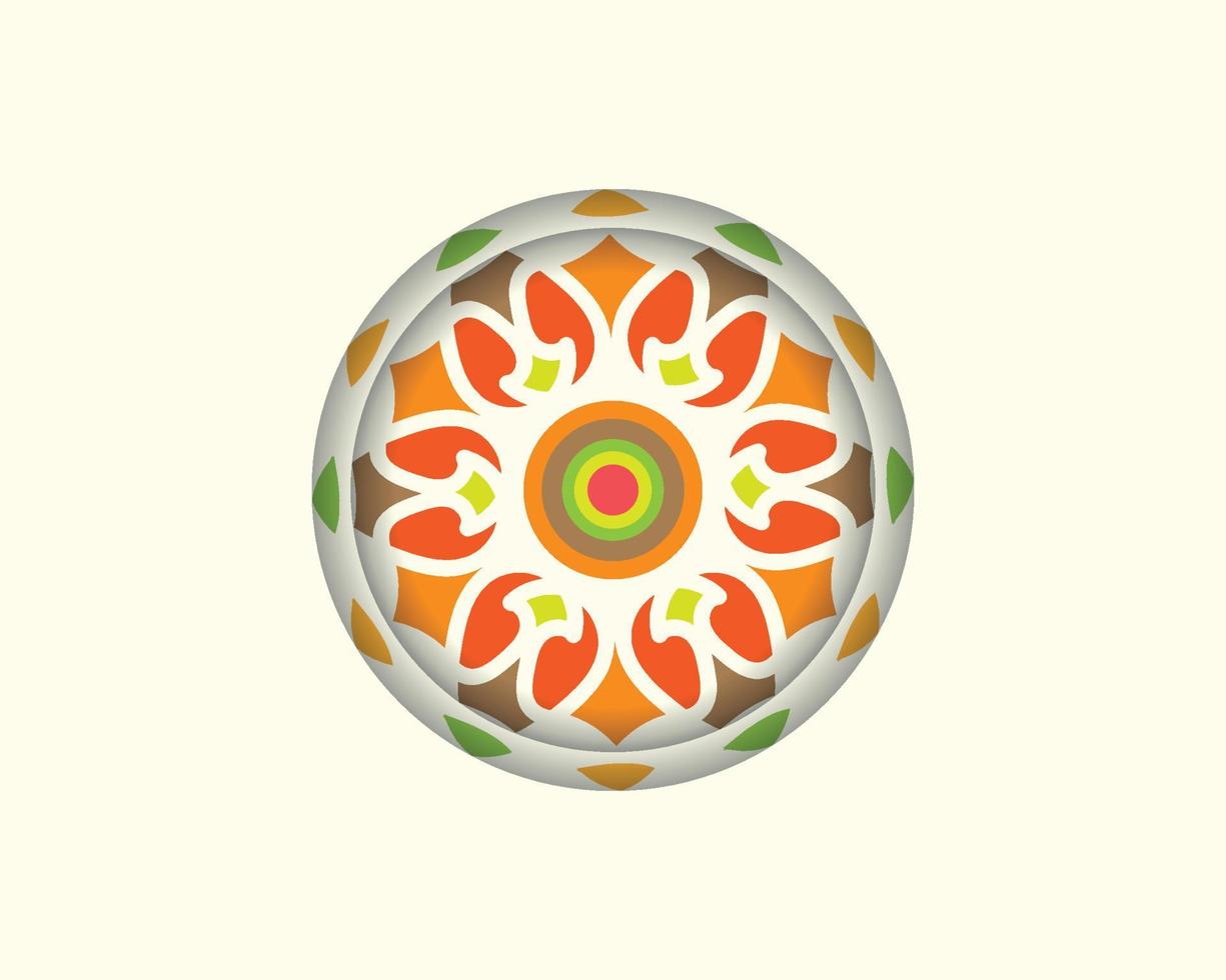 mándala de colores. ilustración vectorial islam, árabe, indio, turco, pakistán, chino, vector