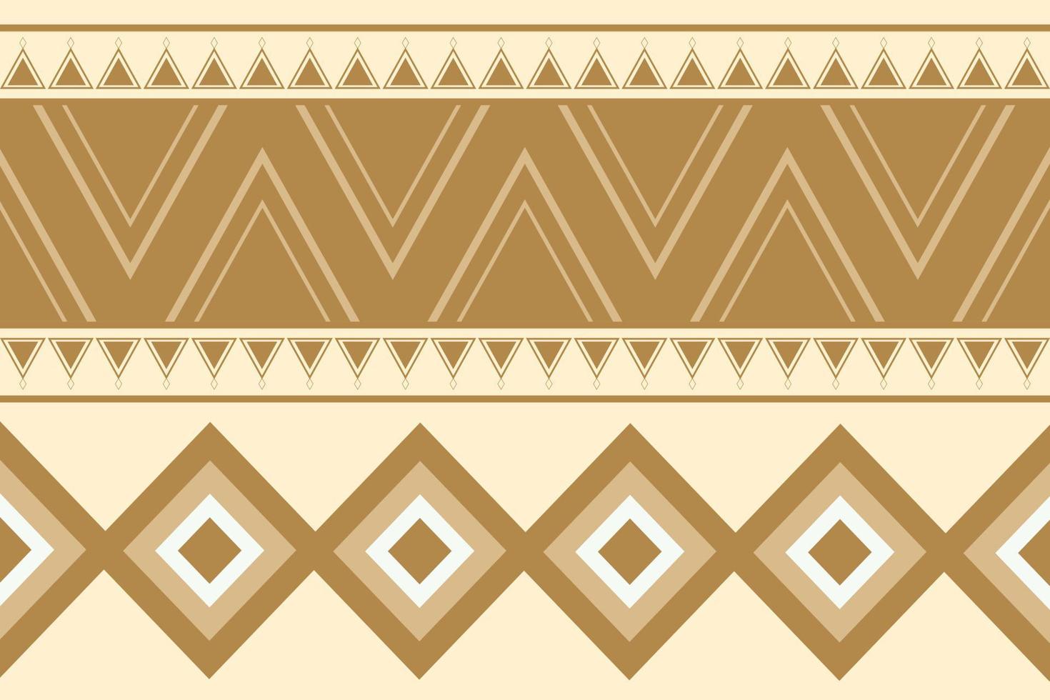 patrón de tejido étnico estilo geométrico. sarong azteca étnico oriental patrón tradicional blanco crema marrón fondo. resumen, vector, ilustración. uso para textura, ropa, envoltura, decoración, alfombra. vector