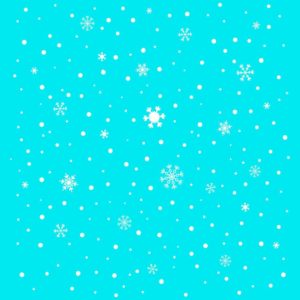 Snow goes in the sky. A vector illustration