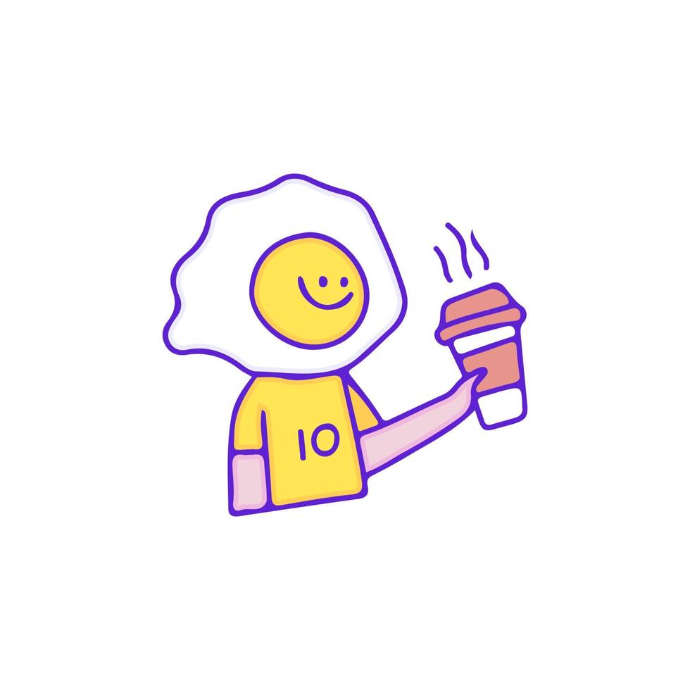 lindo personaje de huevo frito bebe una taza de café, ilustración para camisetas, pegatinas o prendas de vestir. con estilo garabato, retro y caricatura. 16769858 Vector en Vecteezy lindo personaje de huevo frito bebe una taza de café, ilustración para camisetas, pegatinas o prendas de vestir. con estilo garabato, retro y caricatura. 16769858 Vector en Vecteezy