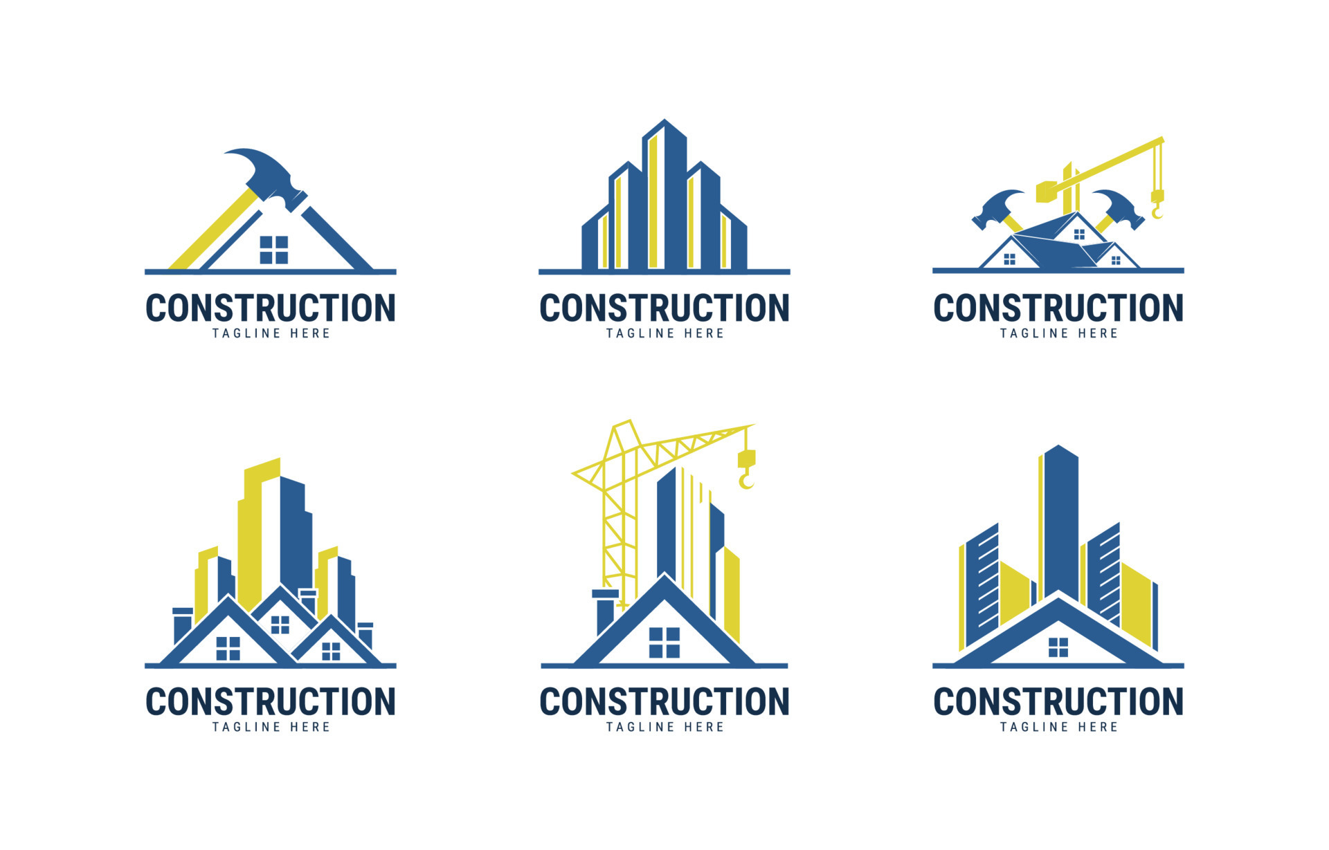 Construction Company Logo Collection 16769977 Vector Art at Vecteezy