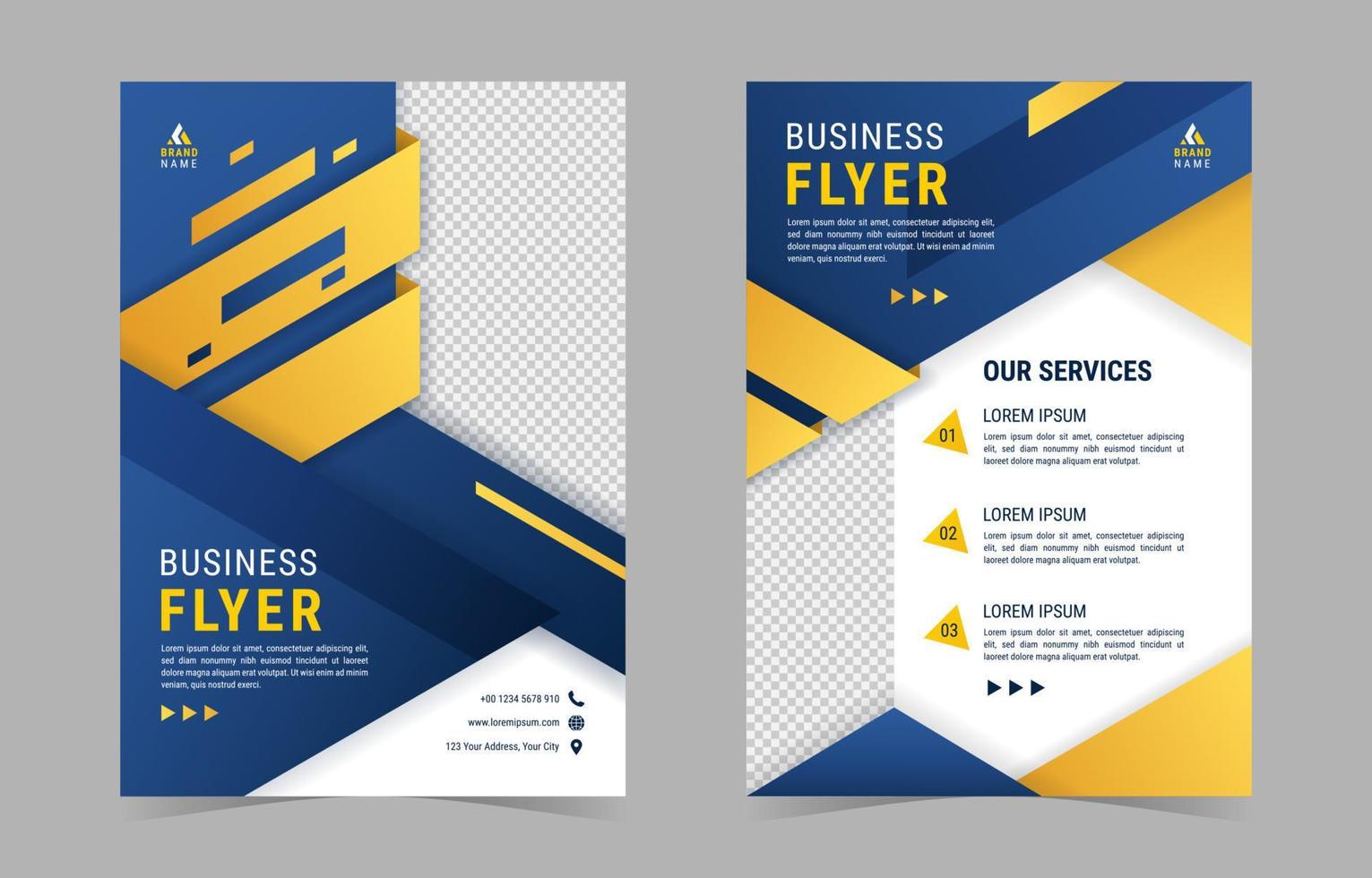 Gradient Business Flyer Template vector