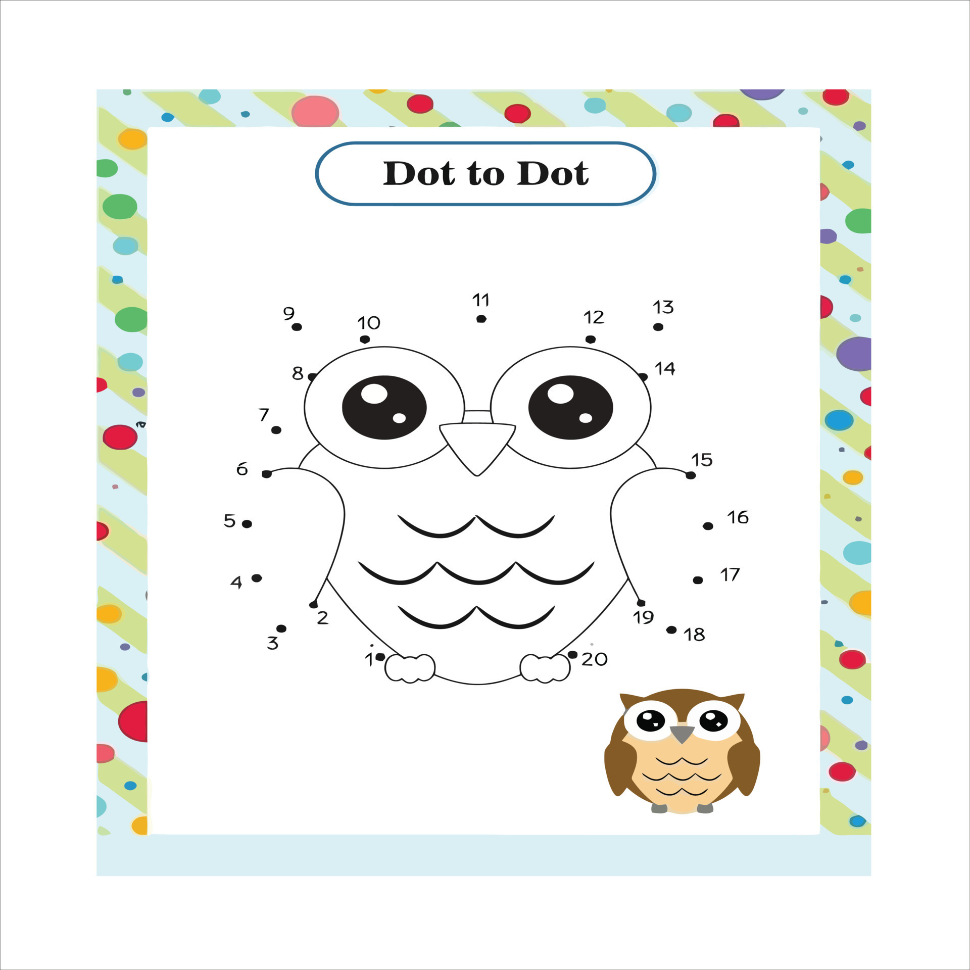 dot to dot coloring page 16770166 Vector Art at Vecteezy