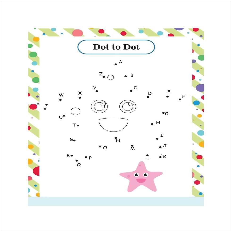dot to dot coloring page vector