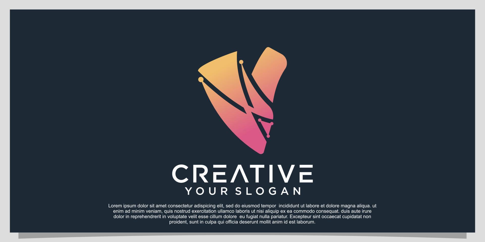 Play colorful logo gradient colorful logo design Premium Vector Part 7