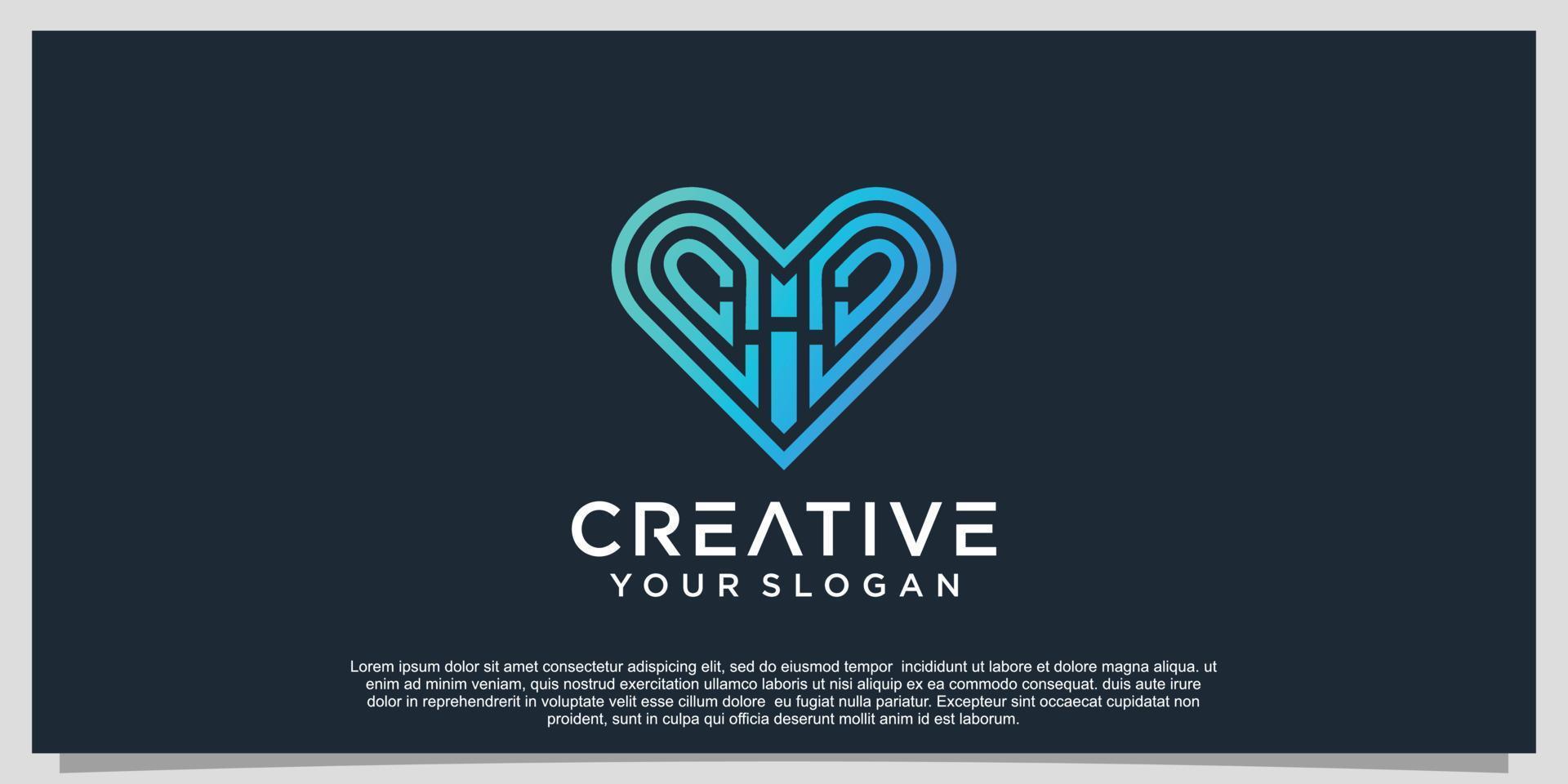 Gradient technology logo design with unique concept Premium Vector Part 11