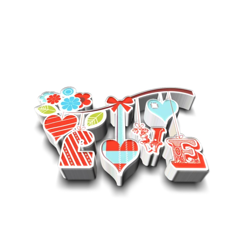 Valentine day decoration png