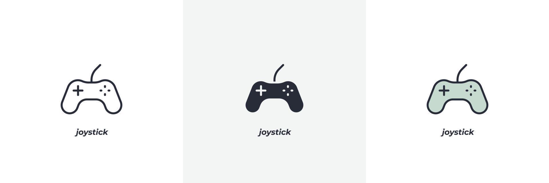 joystick icon. Line, solid and filled outline colorful version, outline and filled vector sign. Idea Symbol, logo illustration. Vector graphics