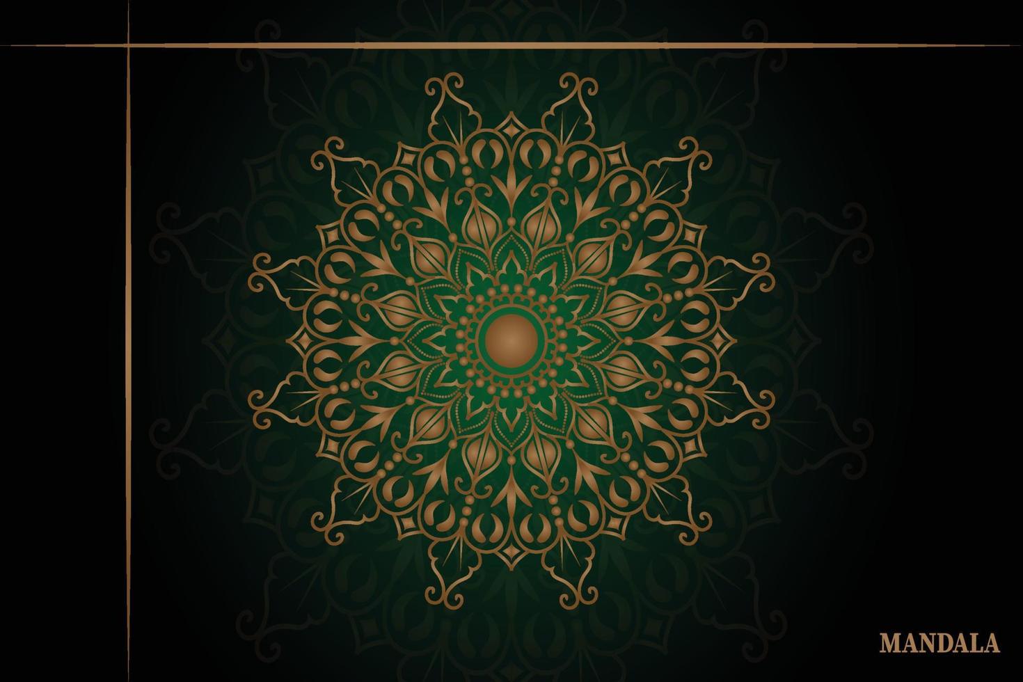 luxury mandala background design template vector