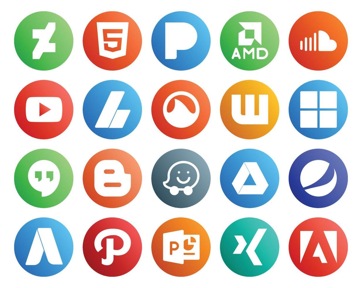 Google drive - Free social media icons