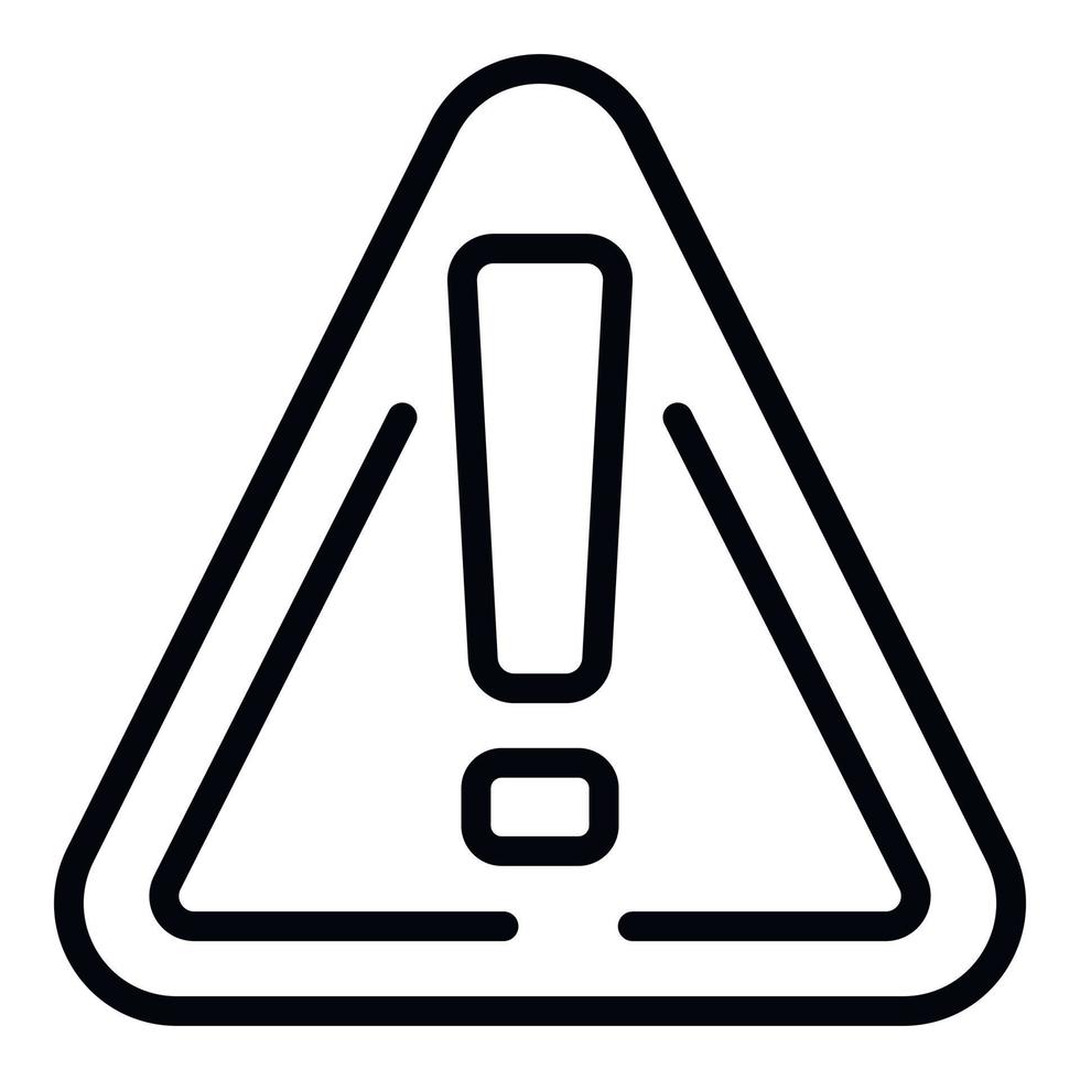 Construction attention sign icon outline vector. Builder industry vector