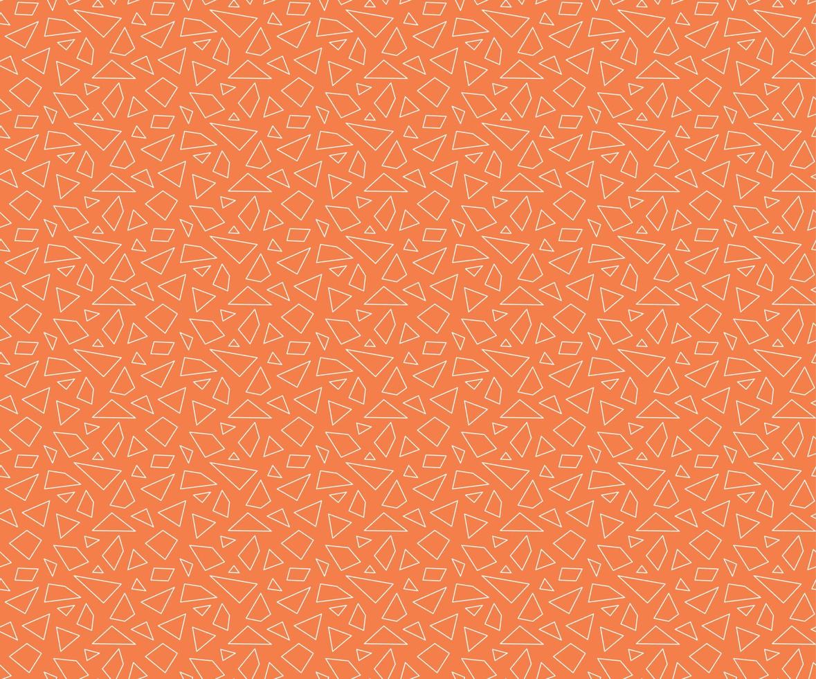 patrón sin costuras naranja plano de formas aleatorias vector