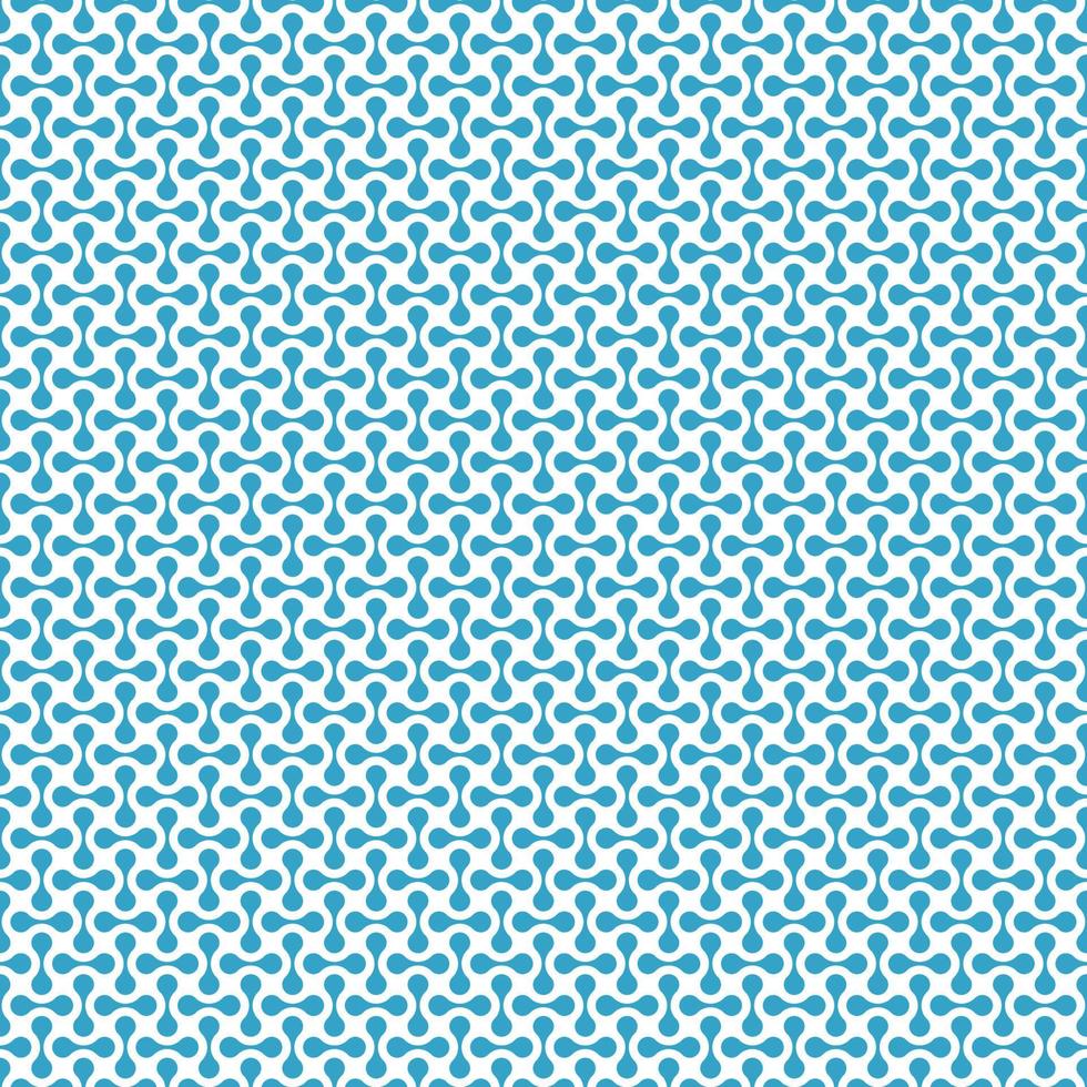 Seamless Modern Shapes Blue Pattern vector