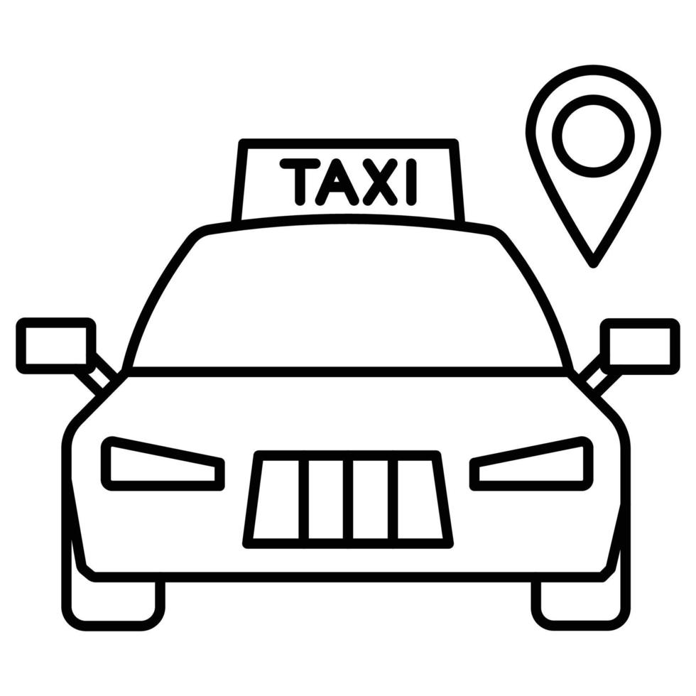Cab Location which can easily edit or modify vector