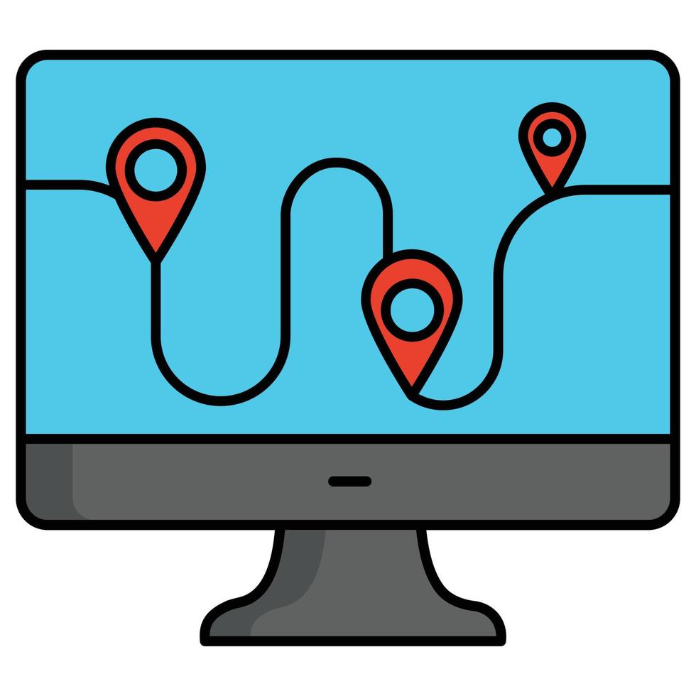 Navigation Map which can easily edit or modify vector