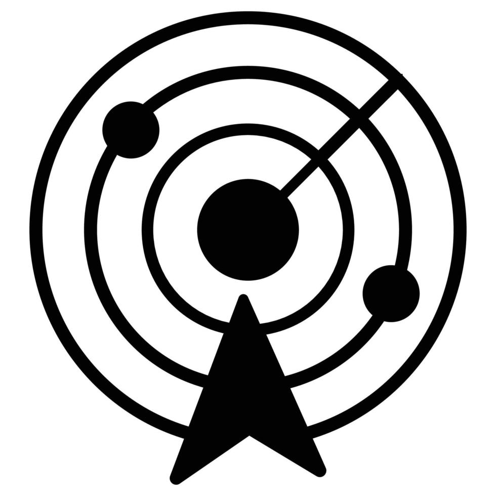 Radar Icon which can easily edit or modify vector