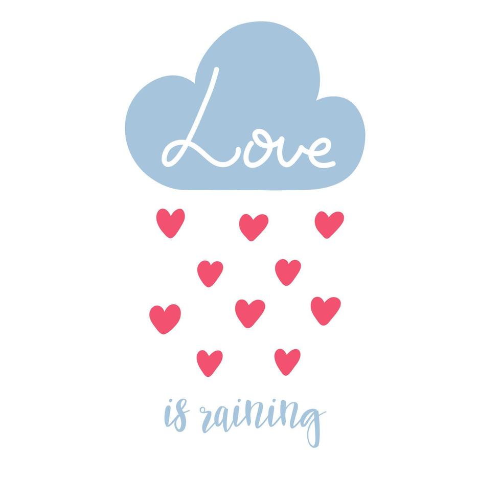 Cute Valentines banner, greeting card design with text lettering vector illustration.