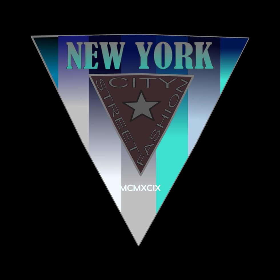 New York city typography, t-shirt graphics, vectors