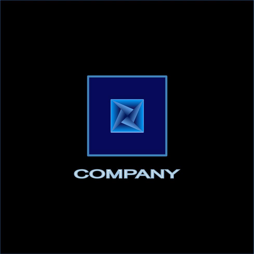 Squer logo for company vector